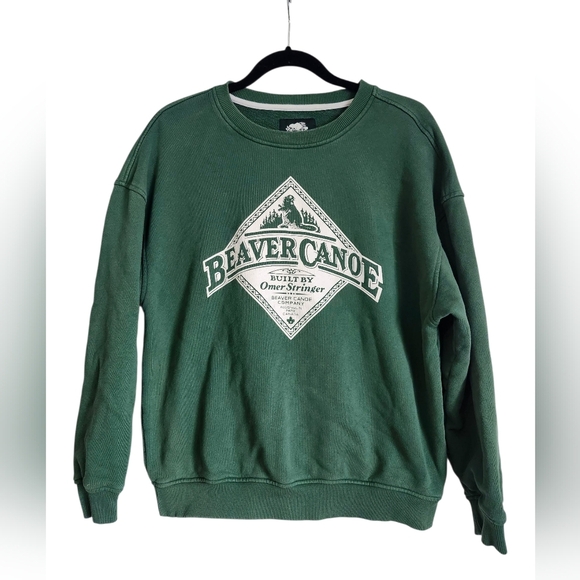 Beaver Canoe X Roots Oversized Crewneck Sweater - Picture 1 of 3